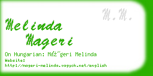 melinda mageri business card